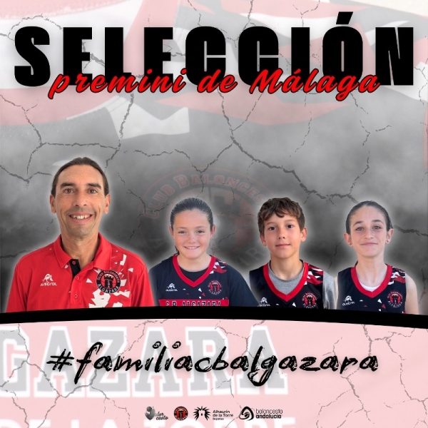 Jugadores del CB Algazara en la selección Premini masculina y femenina 
