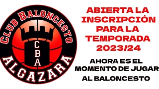 ABIERTA la Inscripción Temporada 2023-2024 en el Club Baloncesto Algazara