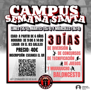 Te traemos en mejor plan para esta Semana Santa, el Campus del CB Algazara